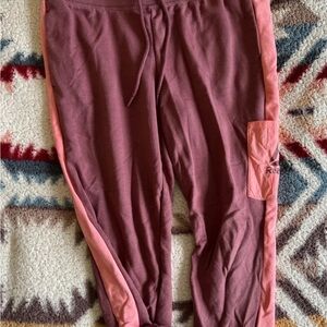 Reebok Sweatpants - Pink and Maroon/Purple